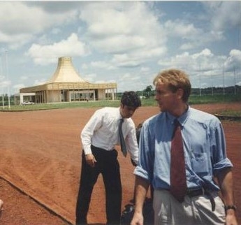 Zairees president Mobutu (Gbadolite)