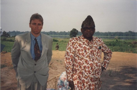 Met Zaïrees president Mobutu Sese Seko (Gbadolite) - VTM Nieuws en Telefacts (1995)