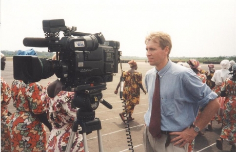 Live vanuit Gbadolite Noord Congo - VTM Nieuws (30 juni 1995)