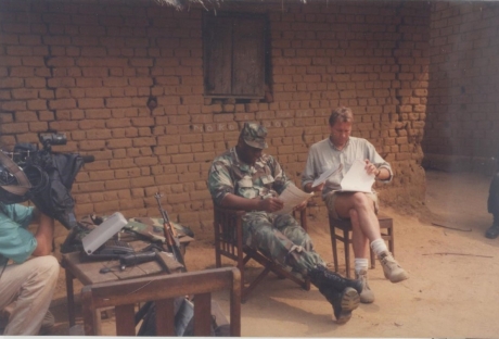 Voorbereiding interview met Jean-Pierre Bemba (Noord-Congo) - VTM Telefacts (2001)