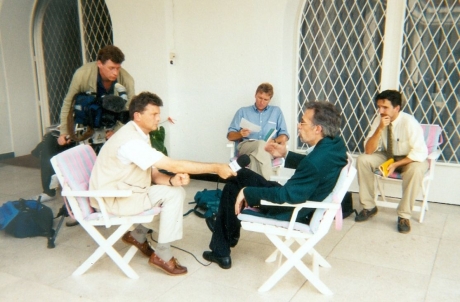 Interview met staatssecretaris Reginald Moreels op Belgische ambassade (Kinshasa) - VTM