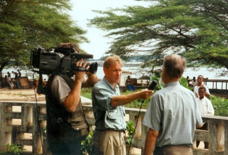 Interview aan Congostroom in Kisangani